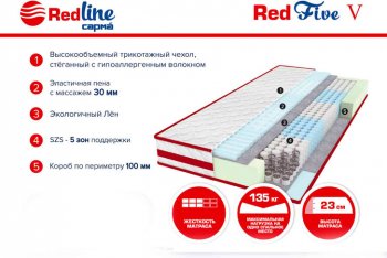 Матрас Red 5 h23 в Сысерти - sysert.mebel-e96.ru