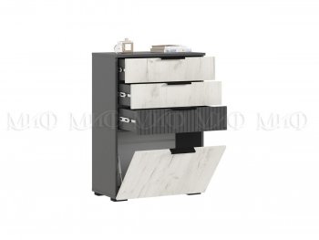 Комод Роджина графит/крафт белый (Миф) в Сысерти - sysert.mebel-e96.ru