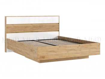 Кровать парящая Роджина с подсветкой, крафт/белый (Миф) в Сысерти - sysert.mebel-e96.ru