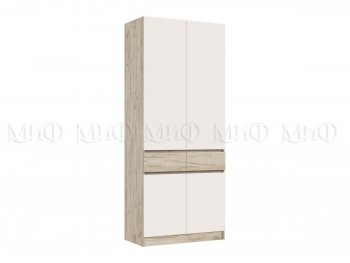 Шкаф 1000 мм Роджина крафт серый/кашемир (Миф) в Сысерти - sysert.mebel-e96.ru