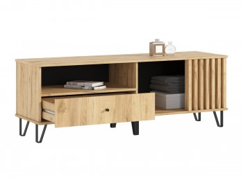 Тумба ТВ (1500) Роджина дуб крафт/дуб крафт (Миф) в Сысерти - sysert.mebel-e96.ru