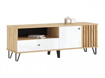 Тумба ТВ (1500) Роджина крафт/белый (Миф) в Сысерти - sysert.mebel-e96.ru