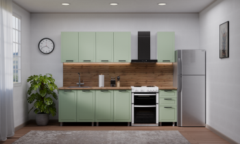 Кухонный гарнитур Ромашка 1600 мм Фисташка (Аленка) в Сысерти - sysert.mebel-e96.ru