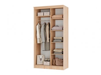 Шкаф-купе Сакура сонома 1140 мм (БТС) в Сысерти - sysert.mebel-e96.ru