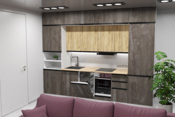 Кухонный гарнитур Сапфир 2 экстра 3000 мм (Герда) в Сысерти - sysert.mebel-e96.ru