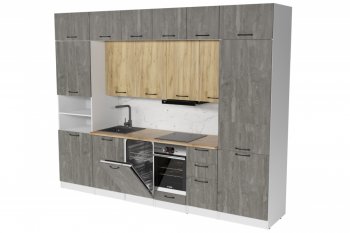 Кухонный гарнитур Сапфир 2 3000 мм (Герда) в Сысерти - sysert.mebel-e96.ru