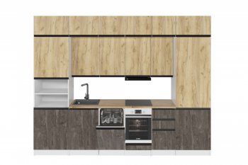 Кухонный гарнитур Сапфир экстра 3000 мм (Герда) в Сысерти - sysert.mebel-e96.ru