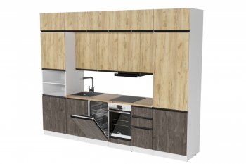 Кухонный гарнитур Сапфир экстра 3000 мм (Герда) в Сысерти - sysert.mebel-e96.ru