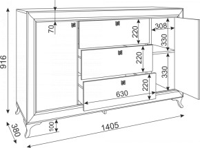 Комод с ящиками Саванна М02 (Риннер) в Сысерти - sysert.mebel-e96.ru