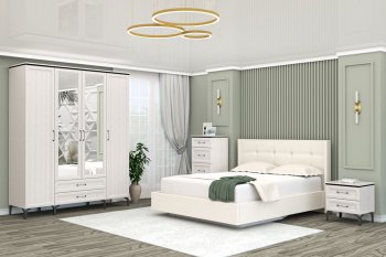 Спальный гарнитур Шарм модульный Ясень (Диал) в Сысерти - sysert.mebel-e96.ru