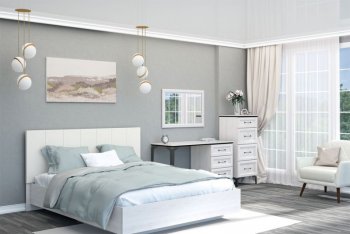 Кровать с подъемным механизмом Шарм (арт.031М1) экокожа Sontex Milk (Диал) в Сысерти - sysert.mebel-e96.ru