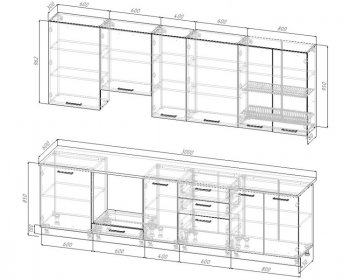 Кухонный гарнитур высокий Старое дерево 3000 мм МДФ в Сысерти - sysert.mebel-e96.ru