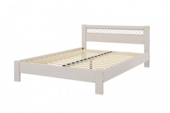 Кровать из массива Шейла льняной (БМ) в Сысерти - sysert.mebel-e96.ru