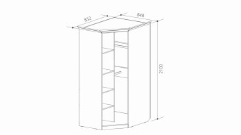 Шкаф угловой ШиК-3 (Уголок Школьника 2) в Сысерти - sysert.mebel-e96.ru