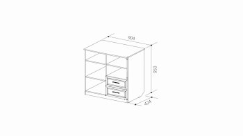 Шкаф комбинированный В-3 ШиК-7 (Уголок Школьника 2) в Сысерти - sysert.mebel-e96.ru