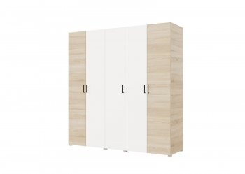 Шкаф распашной 5ств 2500 мм с зеркалом (Гор) в Сысерти - sysert.mebel-e96.ru