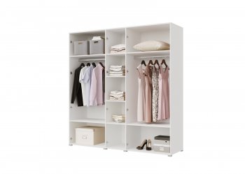 Шкаф распашной 5ств 2500 мм с зеркалом (Гор) в Сысерти - sysert.mebel-e96.ru