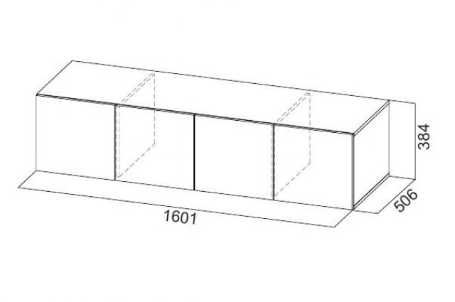 Шкаф 1600 мм ШК-5 с антресолью графит (СВ) в Сысерти - sysert.mebel-e96.ru