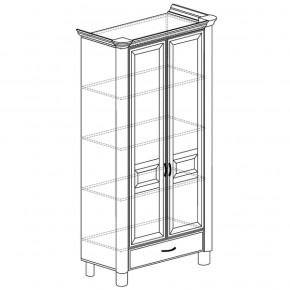 Шкаф 2-дверный Элли 571 (Яна) в Сысерти - sysert.mebel-e96.ru