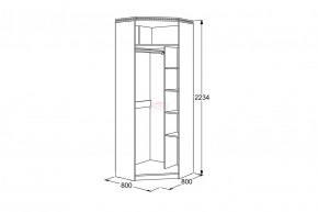 Шкаф 2-х дверный угловой Ольга-13 в Сысерти - sysert.mebel-e96.ru