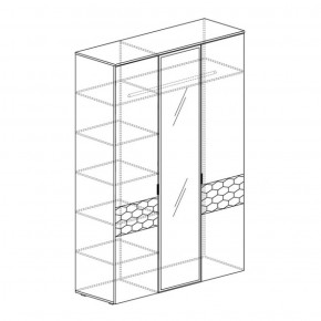 Шкаф 3-дверный Дели 71 (Яна) в Сысерти - sysert.mebel-e96.ru