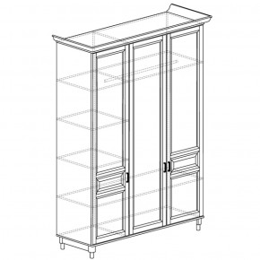 Шкаф 3-дверный Прованс 404 (Яна) в Сысерти - sysert.mebel-e96.ru