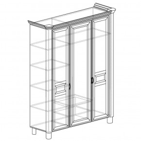 Шкаф 3-дверный Элли 570 (Яна) в Сысерти - sysert.mebel-e96.ru