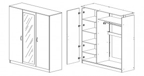 Шкаф 3-х створчатый Лео-Люкс с фотопечатью в Сысерти - sysert.mebel-e96.ru