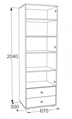 Шкаф для белья Омега 18 в Сысерти - sysert.mebel-e96.ru