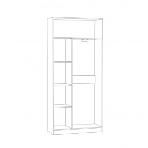 Шкаф для одежды Ливерпуль в Сысерти - sysert.mebel-e96.ru