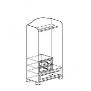 Шкаф для одежды открытый Флора 905 (Яна) в Сысерти - sysert.mebel-e96.ru