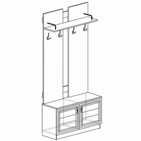 Шкаф для одежды открытый Лира 58 (Яна) в Сысерти - sysert.mebel-e96.ru