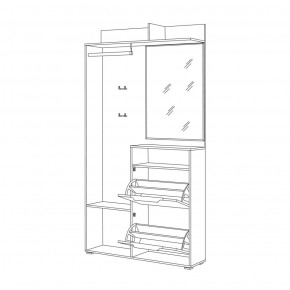 Шкаф комбинированный 10.13 Темпо в Сысерти - sysert.mebel-e96.ru