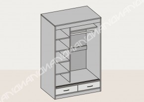 Шкаф-купе 1500 мм (арт. 009) венге/дуб белфорт в Сысерти - sysert.mebel-e96.ru