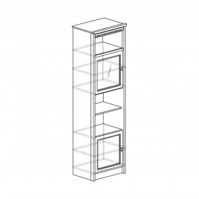 Шкаф многоцелевой Лючия 186 дуб оксфорд серый (Яна) в Сысерти - sysert.mebel-e96.ru