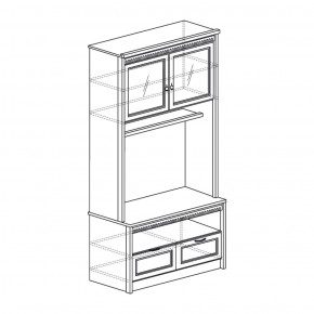 Шкаф многоцелевой Лючия 187 дуб оксфорд (Яна) в Сысерти - sysert.mebel-e96.ru