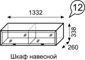 Шкаф навесной Венеция 12 бодега в Сысерти - sysert.mebel-e96.ru