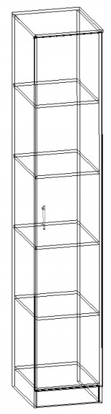 Шкаф-пенал Соло серия София в Сысерти - sysert.mebel-e96.ru