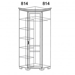 Шкаф угловой Флора 904 (Яна) в Сысерти - sysert.mebel-e96.ru