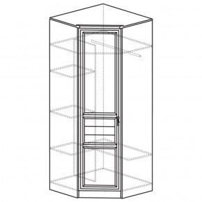 Шкаф угловой Лира 50 (Яна) в Сысерти - sysert.mebel-e96.ru