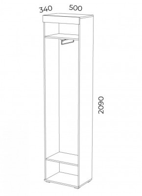 Шкаф ЗШ-5-1-L Зетта в Сысерти - sysert.mebel-e96.ru