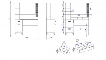Столик туалетный Сиде (СБК) в Сысерти - sysert.mebel-e96.ru