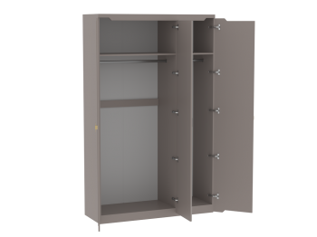 Шкаф 1400 мм 3-дверный Сиде (СБК) в Сысерти - sysert.mebel-e96.ru