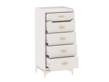 Комод высокий Сиде Белый (СБК) в Сысерти - sysert.mebel-e96.ru