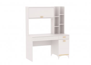 Стол письменный с надстройкой Сиде Белый (СБК) в Сысерти - sysert.mebel-e96.ru