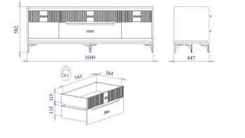 Тумба ТВ Сиде, Белый (СБК) в Сысерти - sysert.mebel-e96.ru