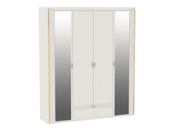 Шкаф 1960 мм 4-дверный NEW Сиде Белый (СБК) в Сысерти - sysert.mebel-e96.ru