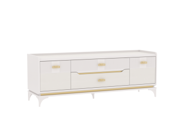 Тумба ТВ Сиде, Белый (СБК) в Сысерти - sysert.mebel-e96.ru