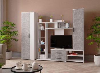 Стенка Сидней-1 + шкаф (Микон) в Сысерти - sysert.mebel-e96.ru