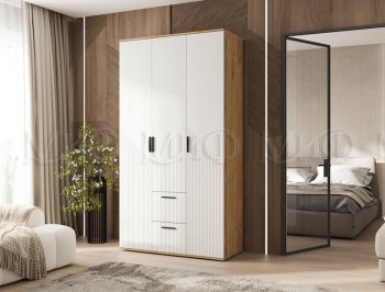 Шкаф 1200 мм Сильвия, крафт/белый (Миф) в Сысерти - sysert.mebel-e96.ru
